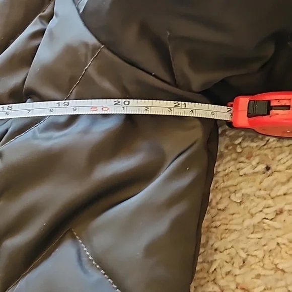 Kenneth Cole Reaction Daek Green Brown Down Feather Faux Fur Long Jacket Parka - Picture 10 of 11